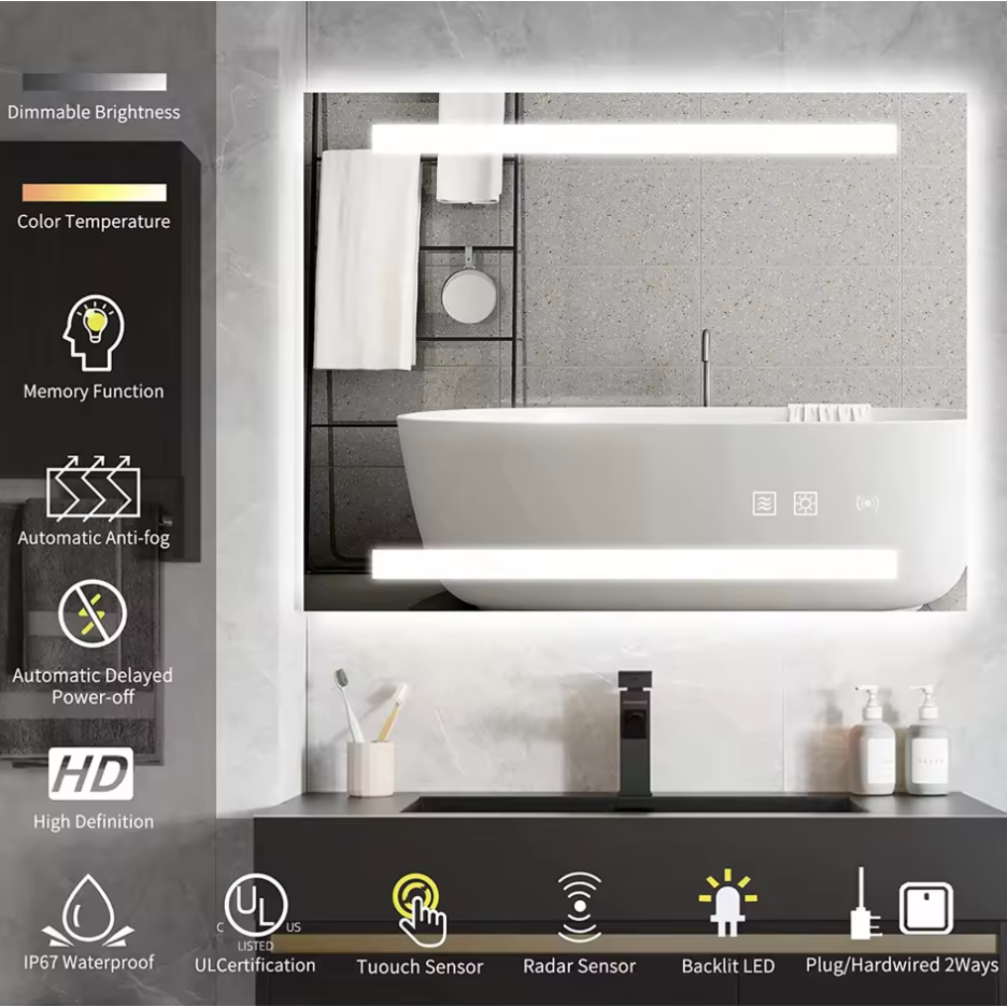 Vervelle DuoGlow S9 Smart Mirror-thumbmail-3